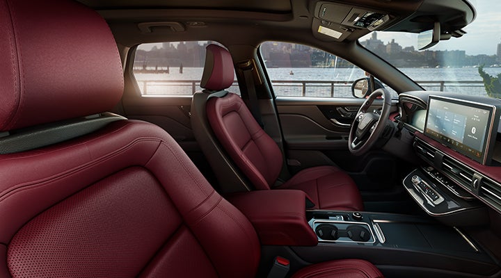 The available Perfect Position front seats in the 2024 Lincoln Corsair® SUV are shown. | Griffin Lincoln in Tifton GA