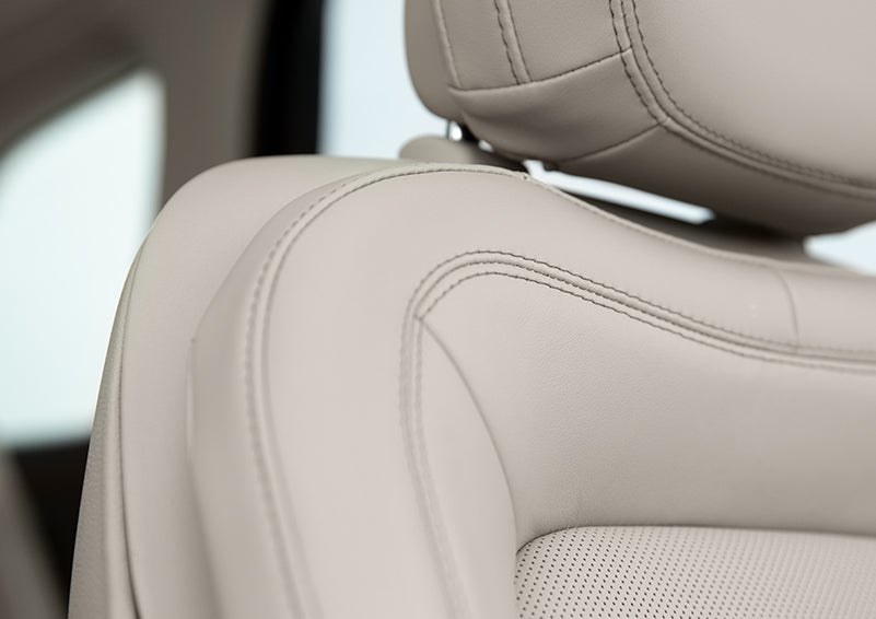 Fine craftsmanship is shown through a detailed image of front-seat stitching. | Griffin Lincoln in Tifton GA