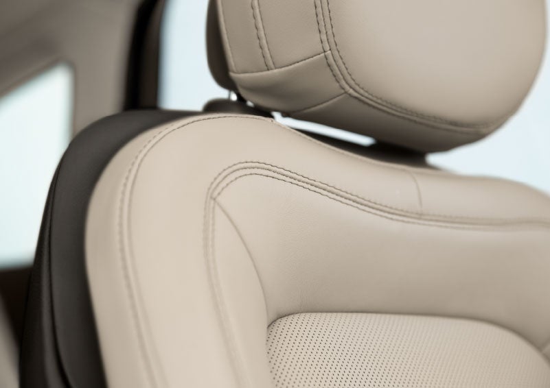 Fine craftsmanship is shown through a detailed image of front-seat stitching. | Griffin Lincoln in Tifton GA