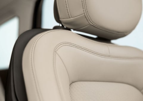 Fine craftsmanship is shown through a detailed image of front-seat stitching. | Griffin Lincoln in Tifton GA