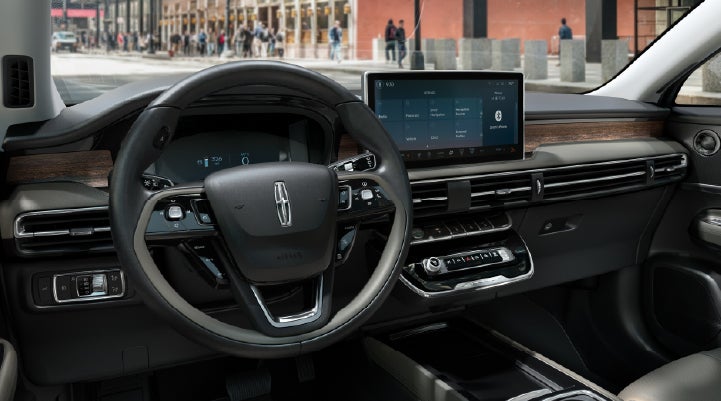 The center display of the 2026 Lincoln Corsair® SUV is showcased with its SYNC® 4 capabilities highlighted. | Griffin Lincoln in Tifton GA