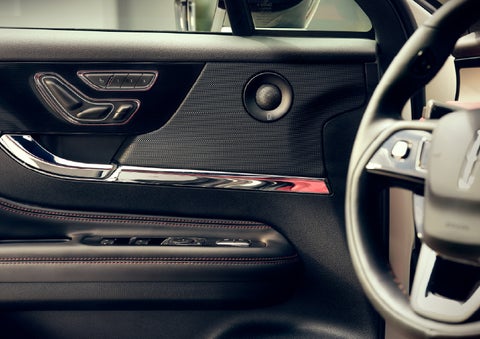 An audio speaker is shown in the driver's side door of a 2026 Lincoln Corsair® SUV | Griffin Lincoln in Tifton GA